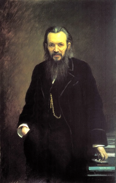 Retrato de un editor y periodista Alexey Sergeevich Suvorin