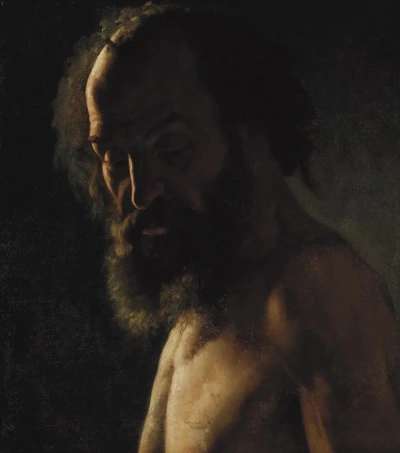 Retrato de un hombre barbudo