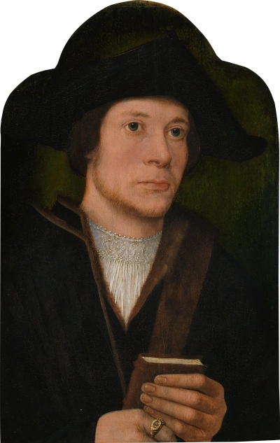 Retrato de un hombre con un libro