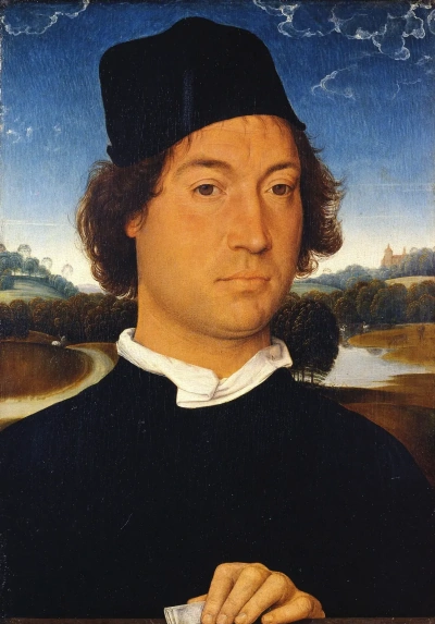 Retrato de un hombre con una carta