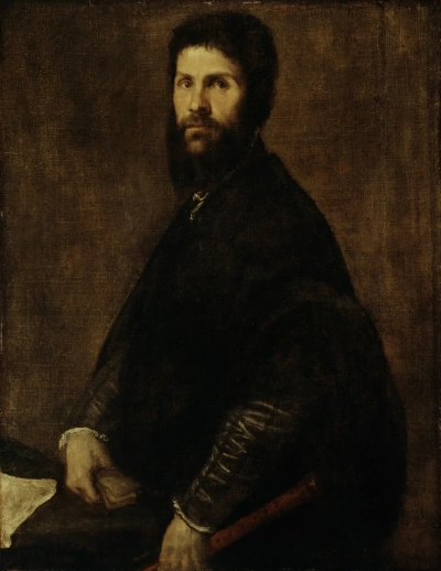 Retrato de un hombre con una flauta
