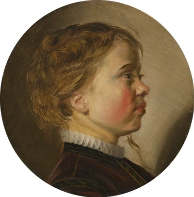 Retrato de un niño de perfil