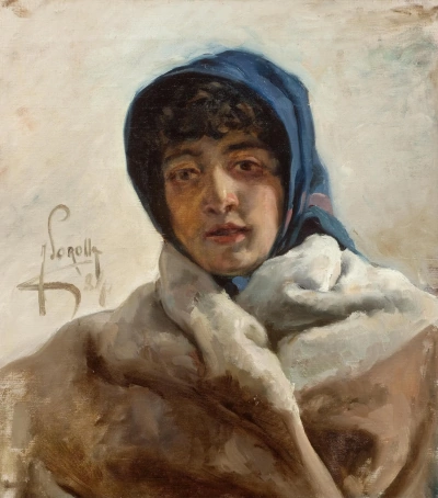 Retrato de una mujer.