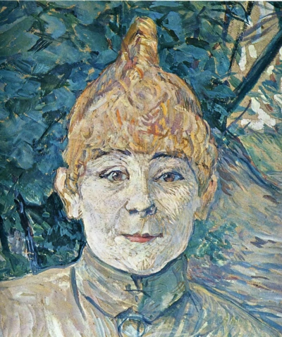 Retrato de una mujer callejera.