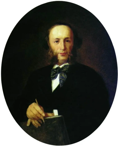 Retrato del artista I.K. Aivazovsky
