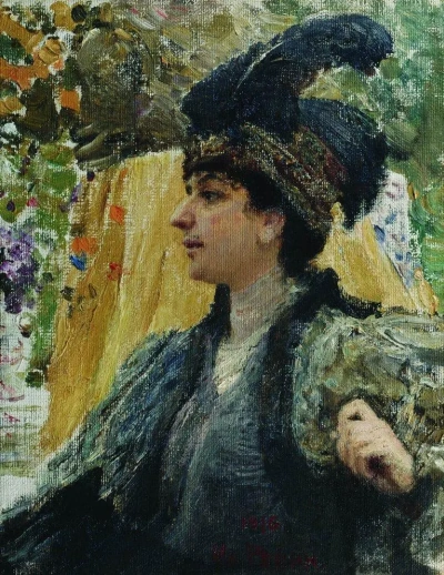 Retrato del artista V. V. Verevkin