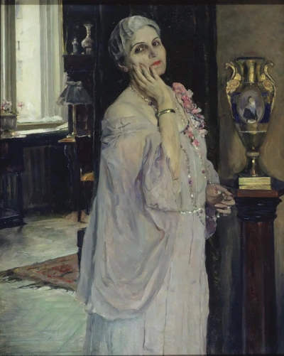Retrato del artista popular KG Derzhinsky.