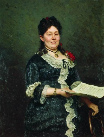 Retrato del cantante A. N. Molas