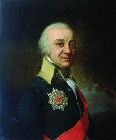 Retrato del concejal privado Pavel Stepanovich Runich.