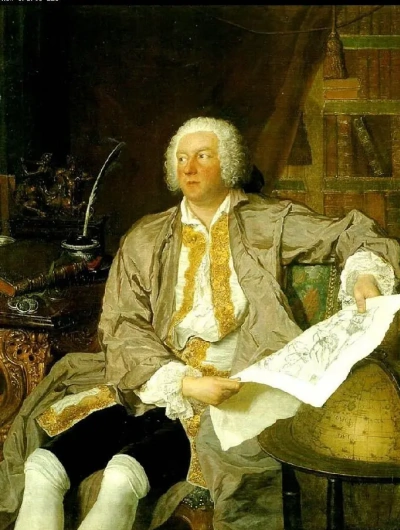Retrato del embajador sueco C. G. Ticino