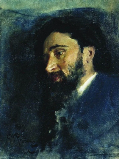 Retrato del escritor V. M. Garshin