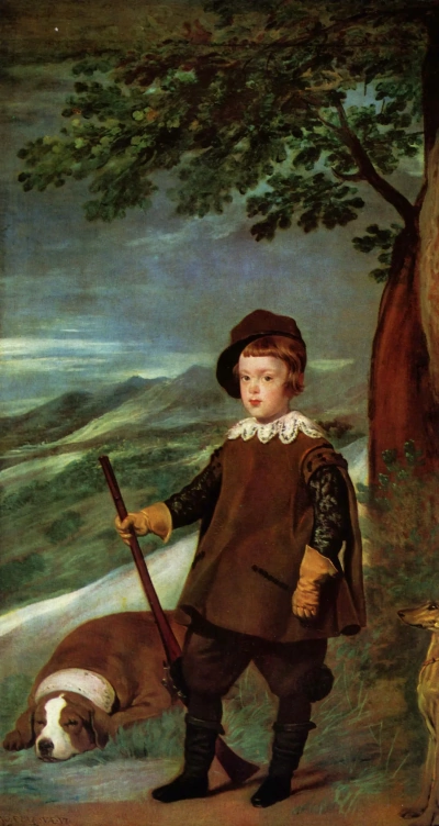 Retrato del príncipe Baltasar Carlos con traje de caza
