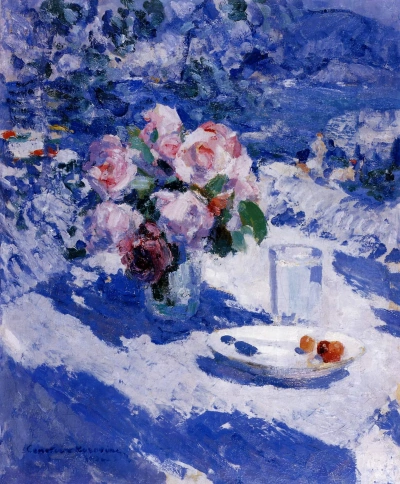 Rosas en la terraza. Crimea