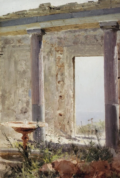 Ruinas de un palacio en palestina