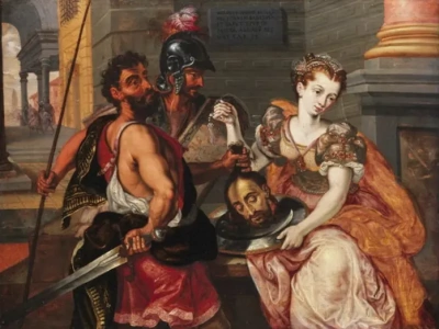 Salomé con la cabeza de Juan el Bautista