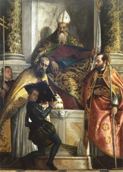 San Antonio Abad con San Cornelio y San Cipriano