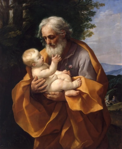 San José y el niño Jesús