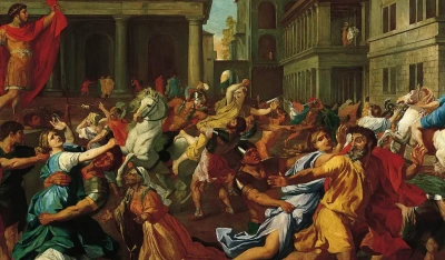 Secuestro de las Sabinas (después de Poussin)