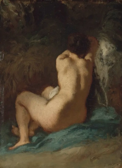 Sentado desnudo