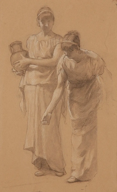 Sketch of a Woman with a Pitcher.