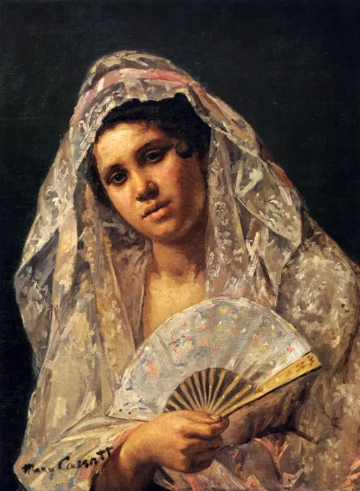 Spanish dancer in lace