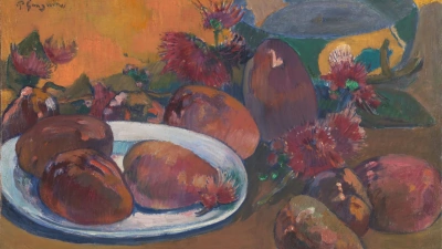Still life with mango.
