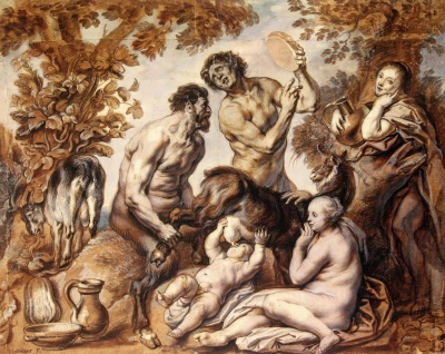 The Infant Jupiter Nursed by the Goat Amalthea