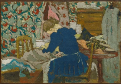 The Interior. The woman at the table