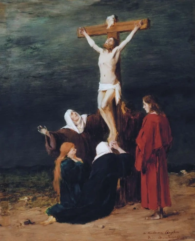 The Women at the Foot of the Cross. Sketch of the painting "El Calvario"