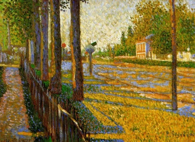 The railway at Bois-Colombes