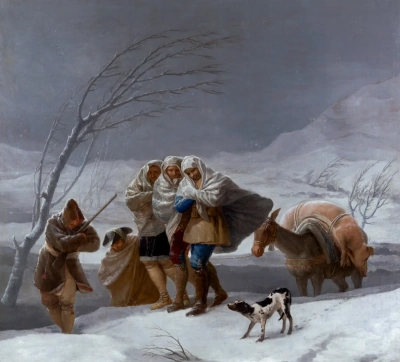 Tormenta de nieve.
