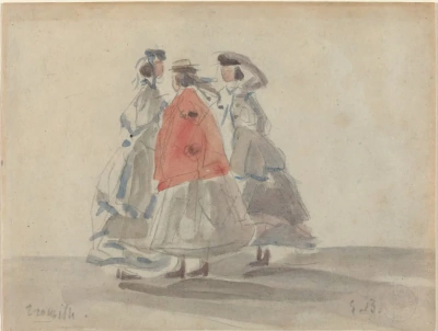 Tres mujeres en Trouville