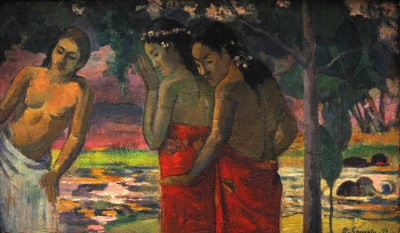 Tres mujeres tahitianas