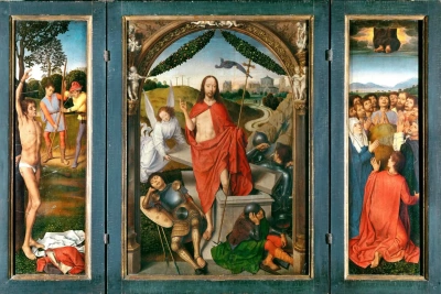 Tríptico de la resurrección de cristo