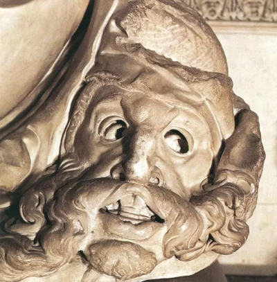 Tumba de Giuliano De ' Medici. Noche. Cabeza.