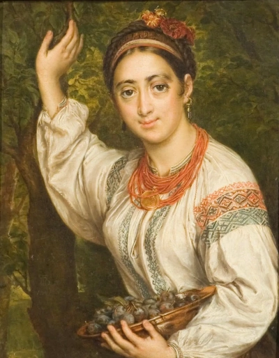 Ucraniano con ciruelas