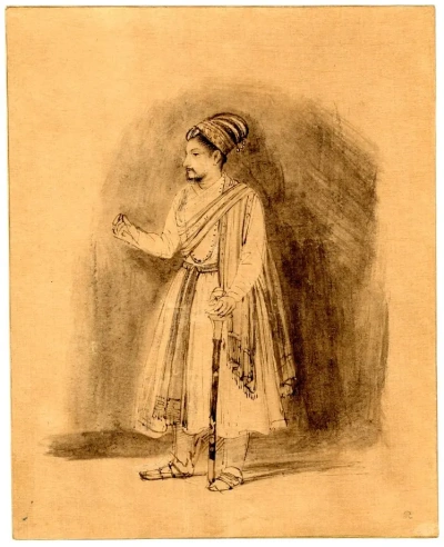 Un Deccani Noble de pie