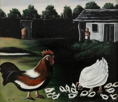 Un campesino se puso (el Gallo y la gallina con pollitos)
