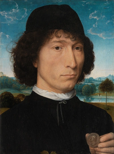 Un hombre con una moneda romana (Retrato de Bernardo Bembo)