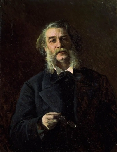 Un retrato del escritor Dmitri Vasílievich Grigoróvich