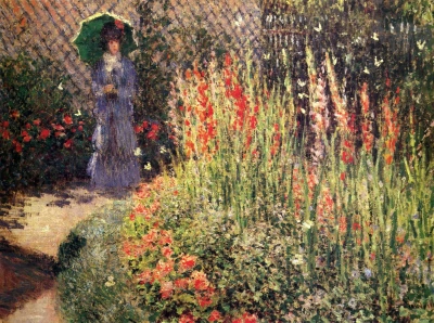 Una cama redondeada con flores