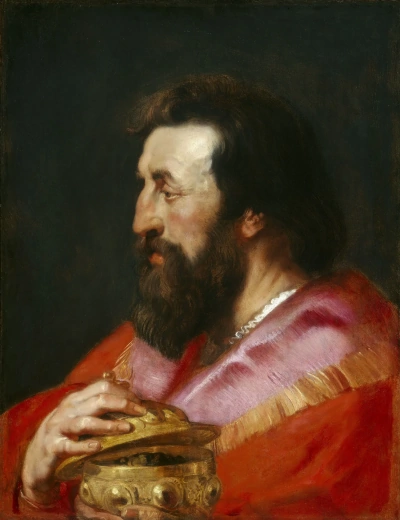 Uno de los tres Reyes Magos (Melchor)