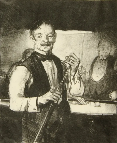 Viejo jugador de billar.