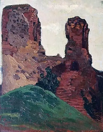Vilnius. Las ruinas del castillo del príncipe Gediminas.