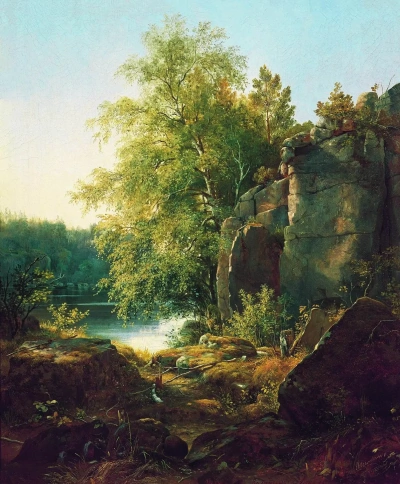 Vista de la isla Valaam