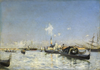 Vista de la isla de San Giorgio en Venecia