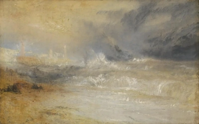 Waves Breaking on a Lee Shore in Margita (sketch for "Rocket and Blue Lights")