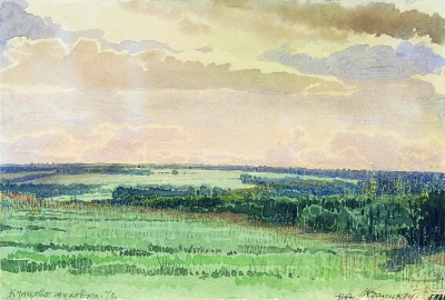 Zhukovka. El lago